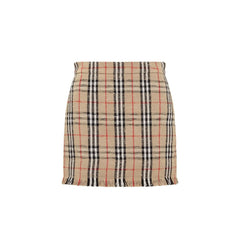 Minissaia com estampa vintage Burberry