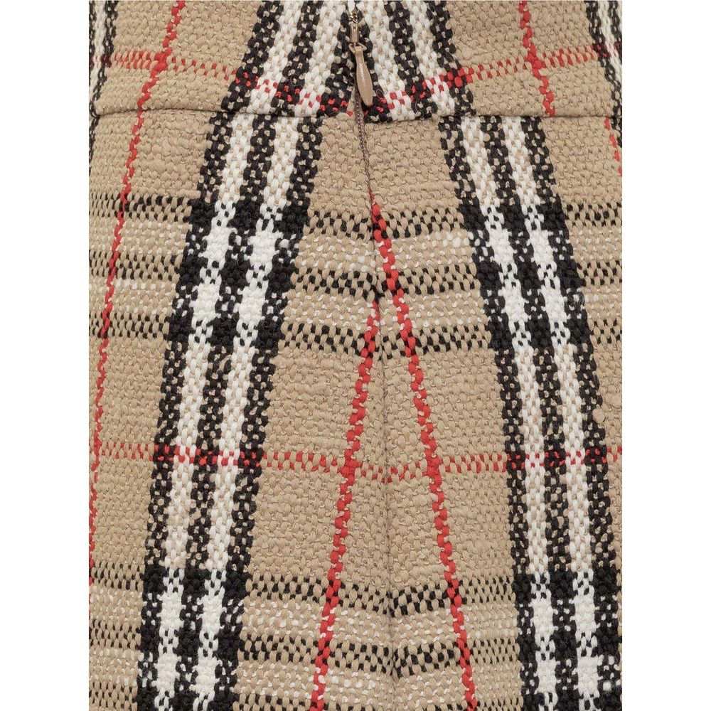Minissaia com estampa vintage Burberry