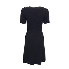 Vestido Fendi de malha com gola de vison