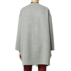 Casaco de cashmere com acabamento em pele Fendi