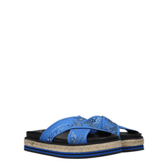 Kenzo Blue Fabric Slipper