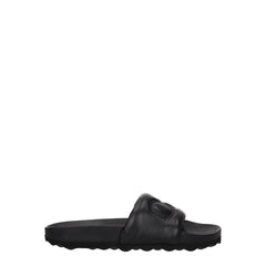Off-White Black Leather Slipper