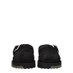 Off-White Black Leather Slipper