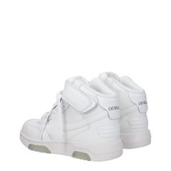 Off-White White Leather Sneakers