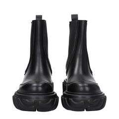 Off-White Black Leather Ankle