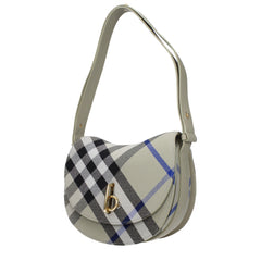 Burberry Gray Fabric Crossbody Bag