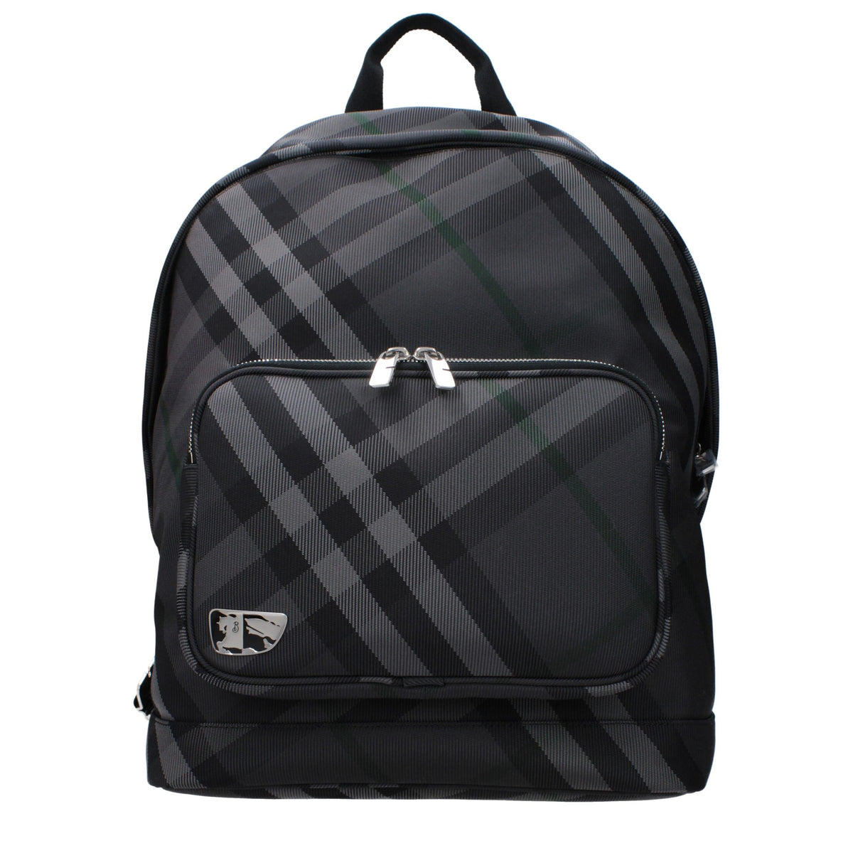Burberry Gray Fabric Backpack