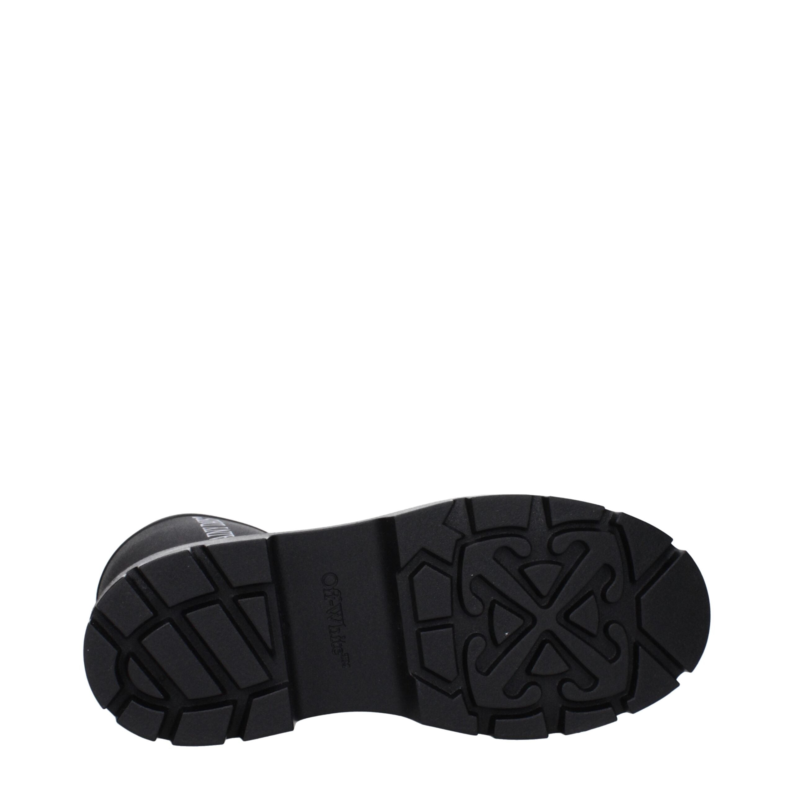 Off-White Black Cotton Ankle